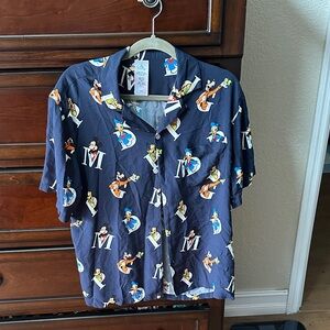 Disney Dark Blue Shirt with Character Design